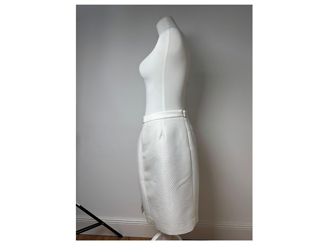 Giorgio Armani Gonna serpente vintage bianca di Armani Bianco - vista 2