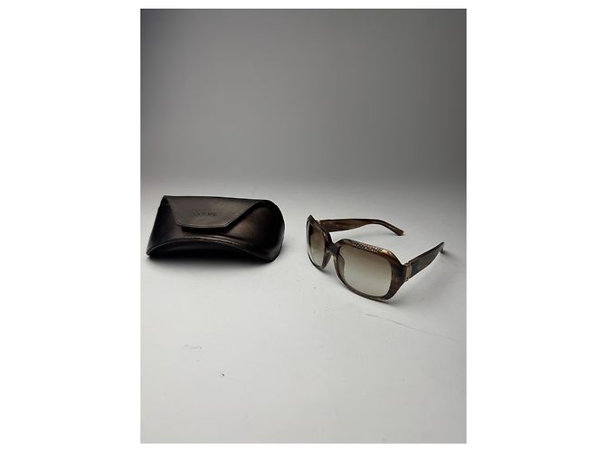 Occhiali da sole vintage Loewe Madrid marroni Marrone - vista 5