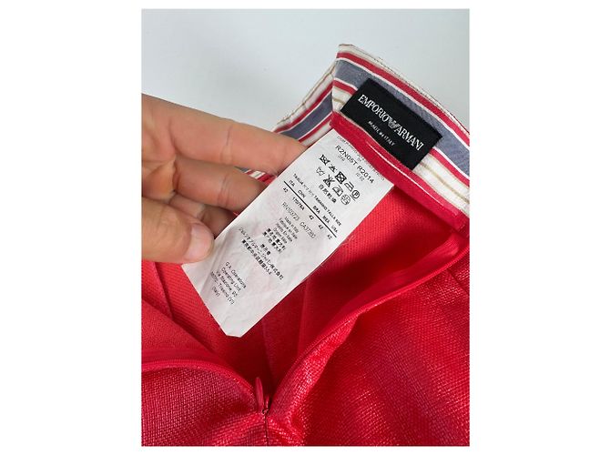 Giorgio Armani Gonna vintage Armani rossa Rosso - vista 4