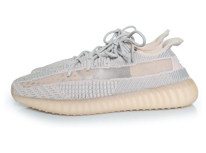 Yeezy, Boost 350 v2 lundmarks non riflettenti Rosa Grigio Porpora - vista 2