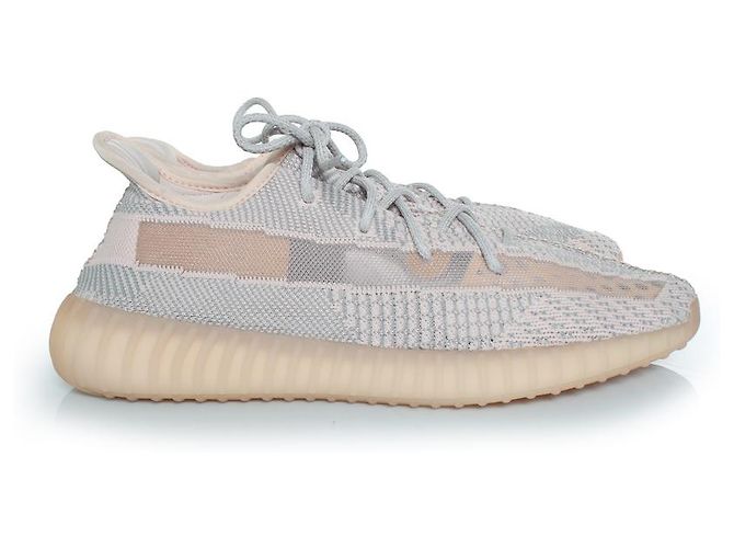 Yeezy, Boost 350 v2 lundmarks non riflettenti Rosa Grigio Porpora - vista 4