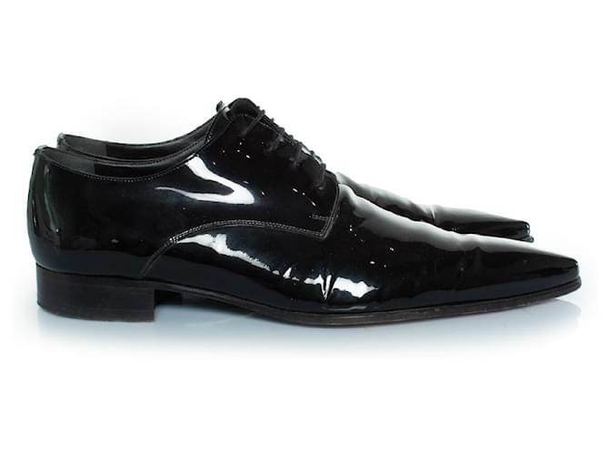 Dsquared2, Scarpe stringate in pelle verniciata nere Nero - vista 4