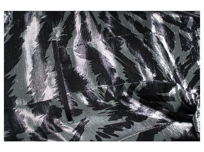 Metallische Smokingjacke Atticus Zebra von Tom Ford Schwarz Silber - Ansicht 10