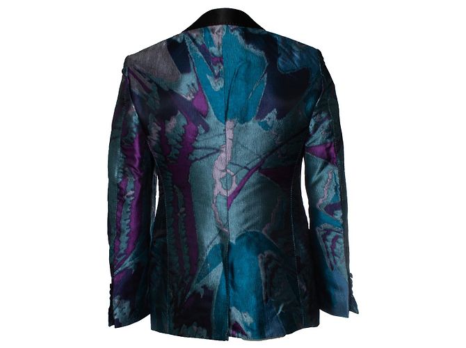 Shelton Smokingjacke von Tom Ford in Blau-Purpur Lila - Ansicht 3
