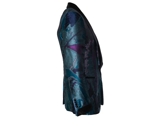 Shelton Smokingjacke von Tom Ford in Blau-Purpur Lila - Ansicht 4