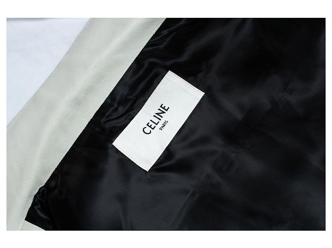 Céline Celine, Kinderjacke aus Palm tree-Leder Schwarz Weiß Rot Golden - Ansicht 6