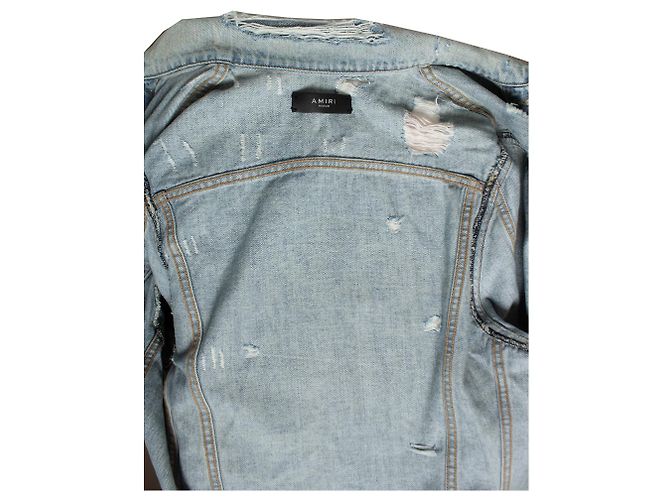 Amiri, Metropolitan Hollywood Jeansjacke Blau Mehrfarben - Ansicht 5