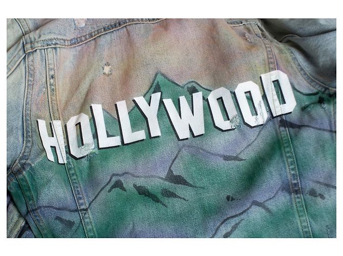 Amiri, Metropolitan Hollywood Jeansjacke Blau Mehrfarben - Ansicht 7