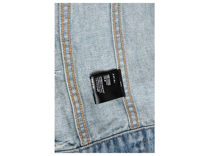 Amiri, Metropolitan Hollywood Jeansjacke Blau Mehrfarben - Ansicht 8