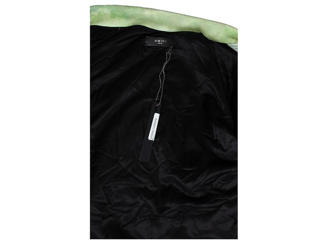 Giacca bomber in seta acquerello Amiri Multicolore - vista 7