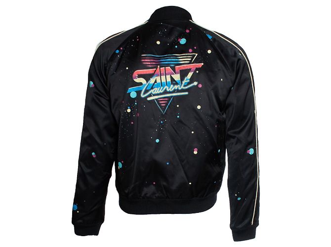 Saint Laurent, bomber teddy galaxia 2019 Negro - vista 2