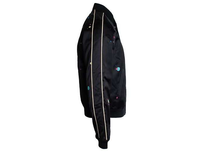 Saint Laurent, bomber teddy galaxia 2019 Negro - vista 4