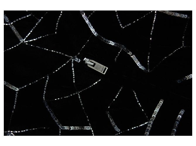 Giacca bomber argento Teddy tangle Saint Laurent 2019 Nero - vista 8