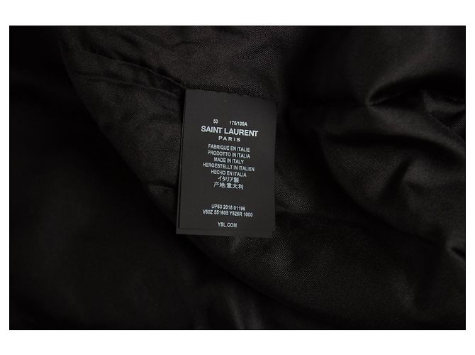 Teddy Saint Laurent, Bomber de terciopelo cristal 2018 Negro - vista 8