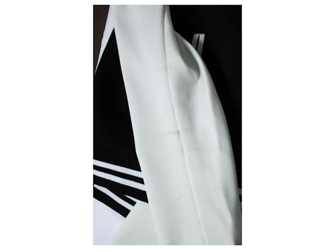 Giacca bomber nera e bianca Balmain Nero Bianco - vista 9