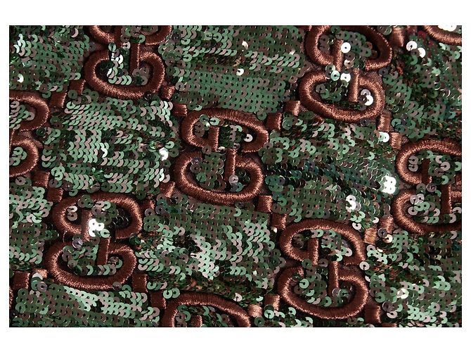 Gucci, Bomber interamente in paillettes oro e rosa D'oro - vista 5
