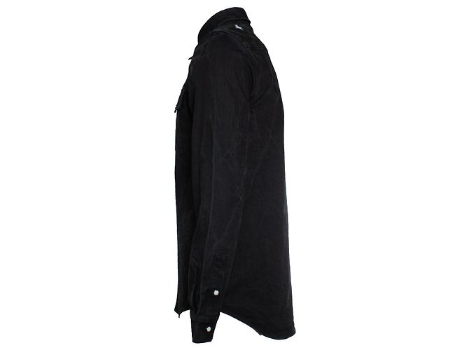 Camisa de denim Givenchy, Star Preto - vista 2