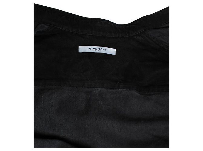 Camisa de denim Givenchy, Star Preto - vista 5
