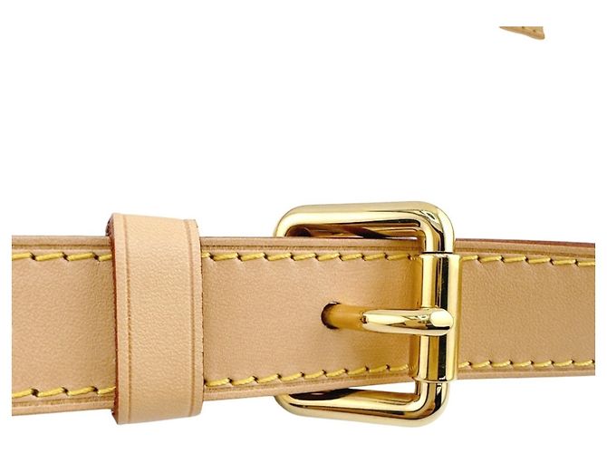 Beige Leder Schultergurt Louis Vuitton - Ansicht 7
