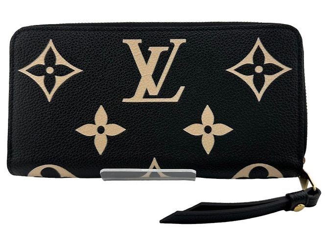 Cartera Larga Monogram Empreinte Louis Vuitton Negro Beige - vista 3