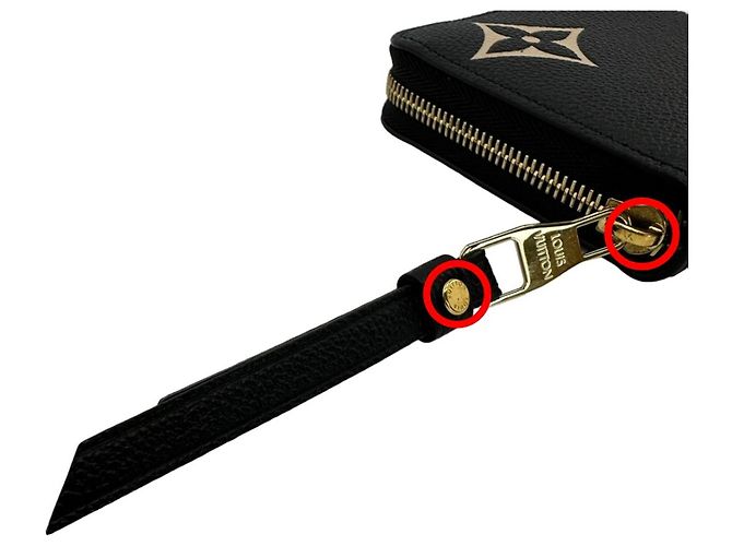 Cartera Larga Monogram Empreinte Louis Vuitton Negro Beige - vista 8