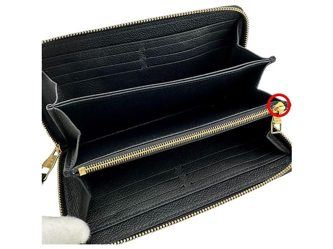 Cartera Larga Monogram Empreinte Louis Vuitton Negro Beige - vista 9