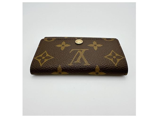 Estuche para llaves Monogram Louis Vuitton Castaño - vista 4