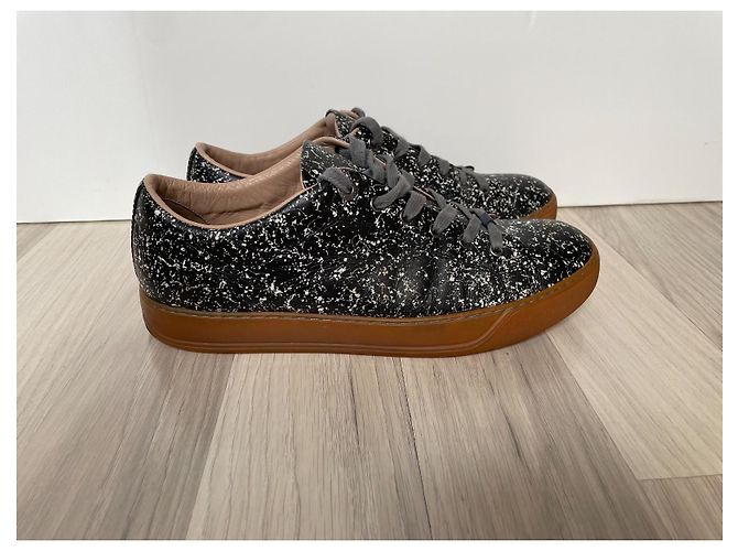 Sneakers Lanvin in pelle nera Nero - vista 2