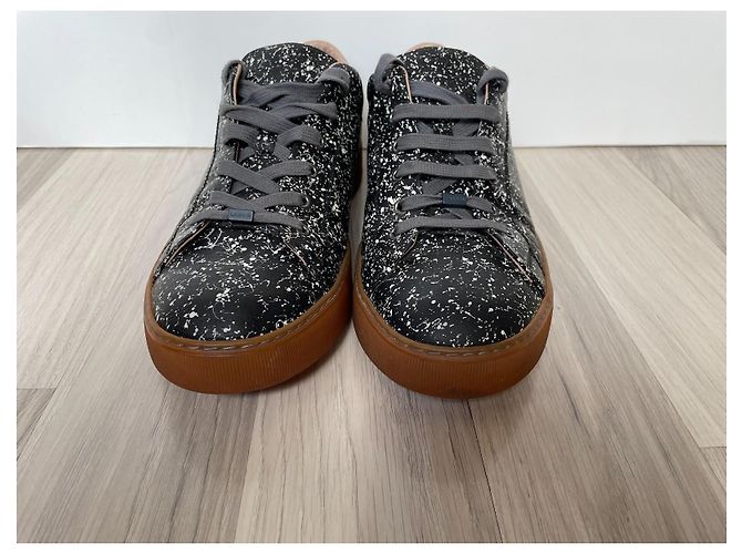 Sneakers Lanvin in pelle nera Nero - vista 3
