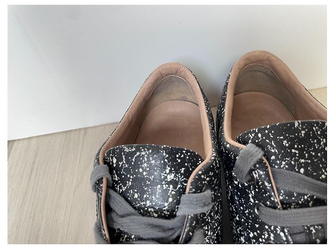 Sneakers Lanvin in pelle nera Nero - vista 5