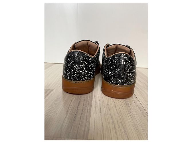Sneakers Lanvin in pelle nera Nero - vista 6