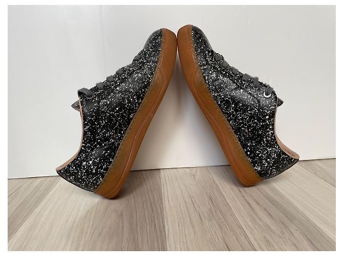 Sneakers Lanvin in pelle nera Nero - vista 7