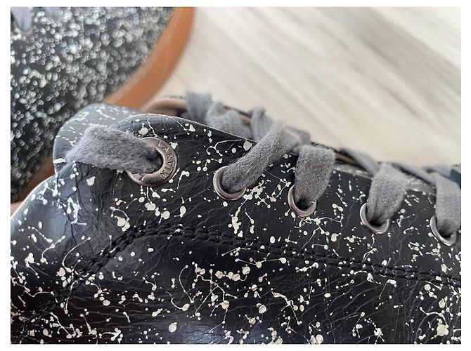 Sneakers Lanvin in pelle nera Nero - vista 8