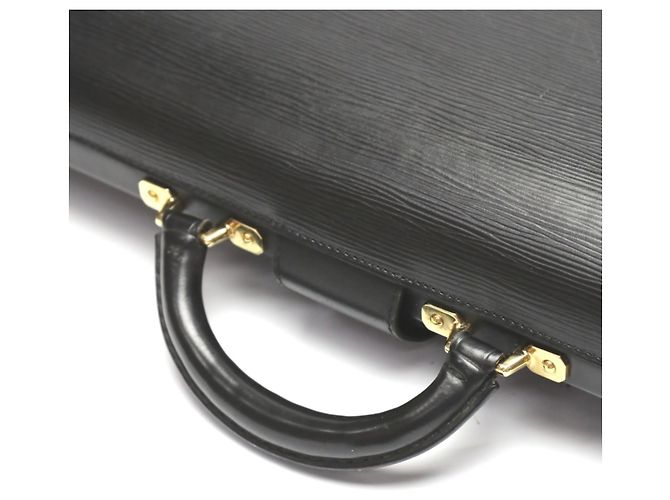 Porte-documents en cuir Epi Louis Vuitton Noir - vue 11