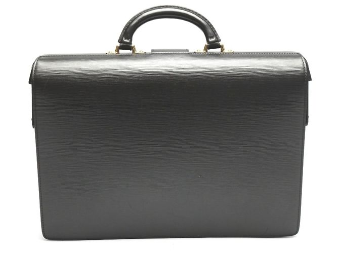 Porte-documents en cuir Epi Louis Vuitton Noir - vue 3