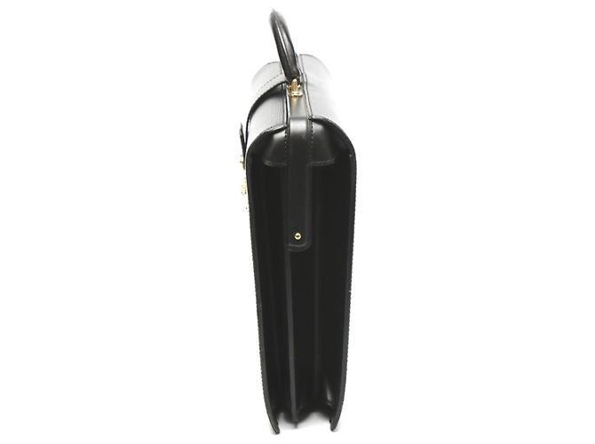 Porte-documents en cuir Epi Louis Vuitton Noir - vue 4