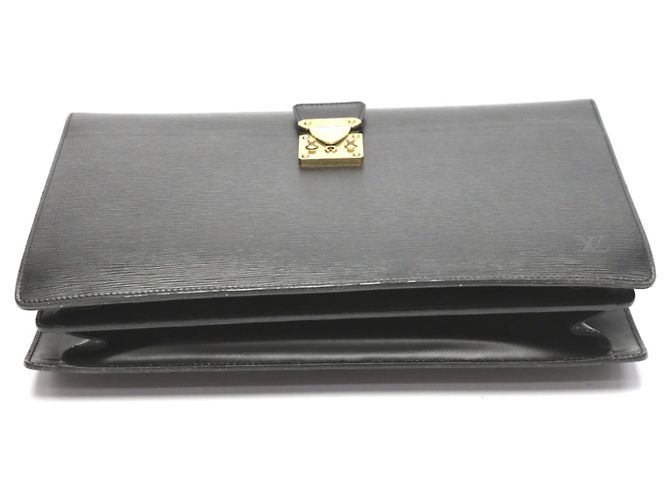 Porte-documents en cuir Epi Louis Vuitton Noir - vue 6
