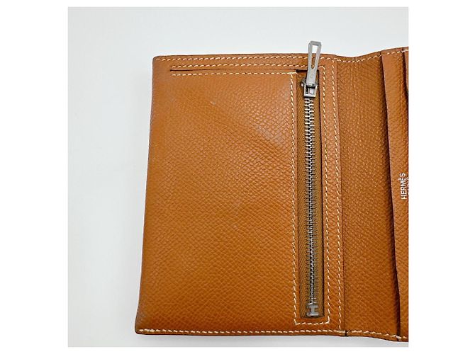 Hermès Billetera bi-fold Hermes en marrón Castaño - vista 14