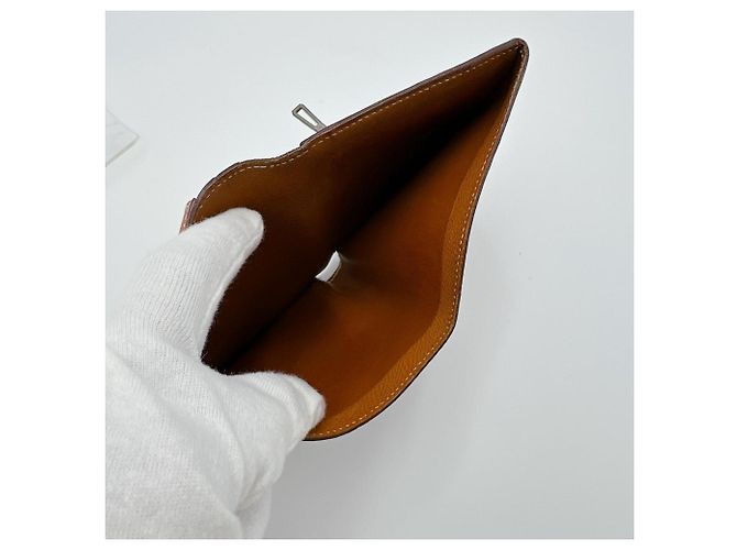 Hermès Billetera bi-fold Hermes en marrón Castaño - vista 16