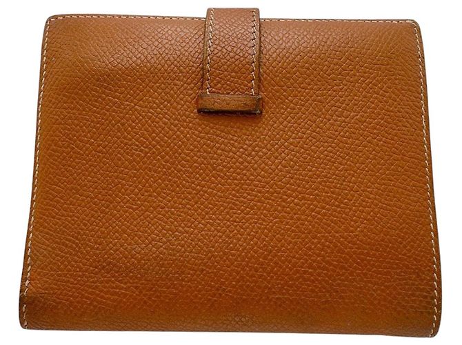Hermès Billetera bi-fold Hermes en marrón Castaño - vista 2