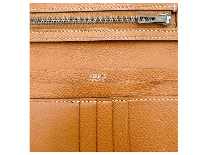 Hermès Billetera bi-fold Hermes en marrón Castaño - vista 22