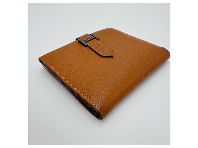 Hermès Billetera bi-fold Hermes en marrón Castaño - vista 6