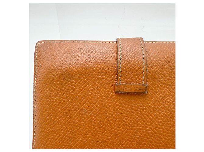 Hermès Billetera bi-fold Hermes en marrón Castaño - vista 9