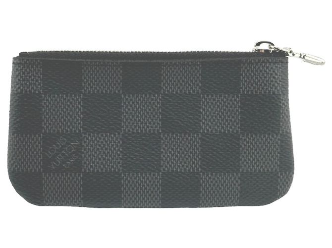 Portafoglio Monete Damier Graphite Louis Vuitton Marrone - vista 2