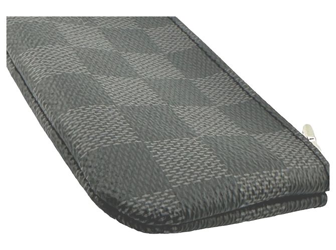 Portafoglio Monete Damier Graphite Louis Vuitton Marrone - vista 8