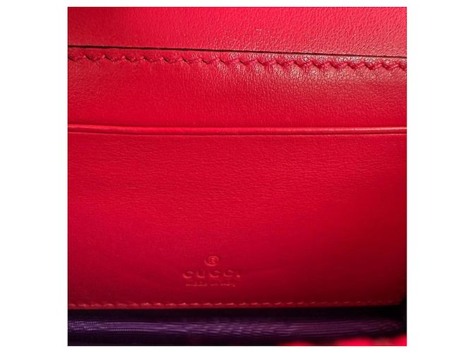 Borsa a mano Gucci GG Mini Matelassé in nylon Rosa - vista 13