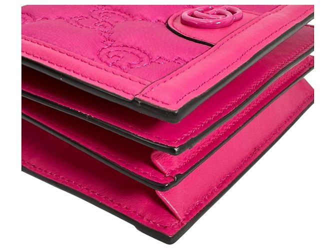 Borsa a mano Gucci GG Mini Matelassé in nylon Rosa - vista 7