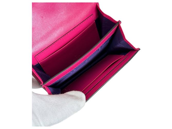 Borsa a mano Gucci GG Mini Matelassé in nylon Rosa - vista 8