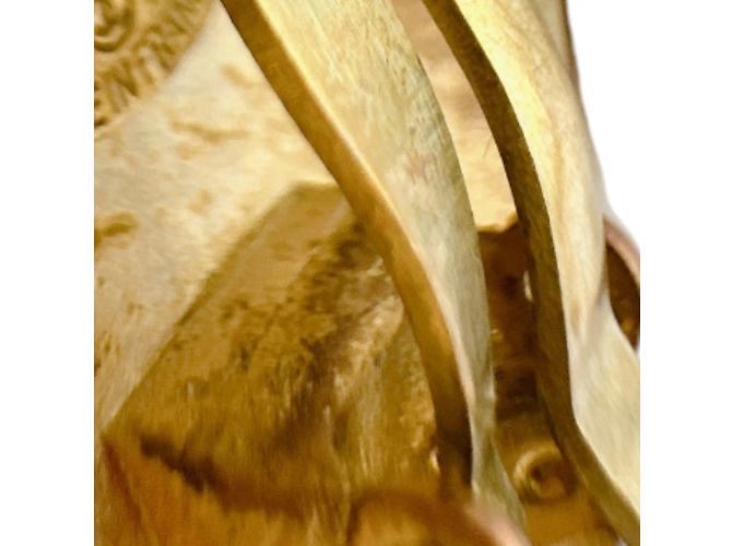 Chanel Vintage Kreis Gold Clip Ohrringe Golden - Ansicht 7
