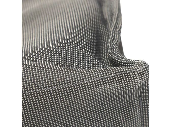 Hermès Hermes Tote Bag MM aus Air Line Canvas in Grau Braun - Ansicht 10